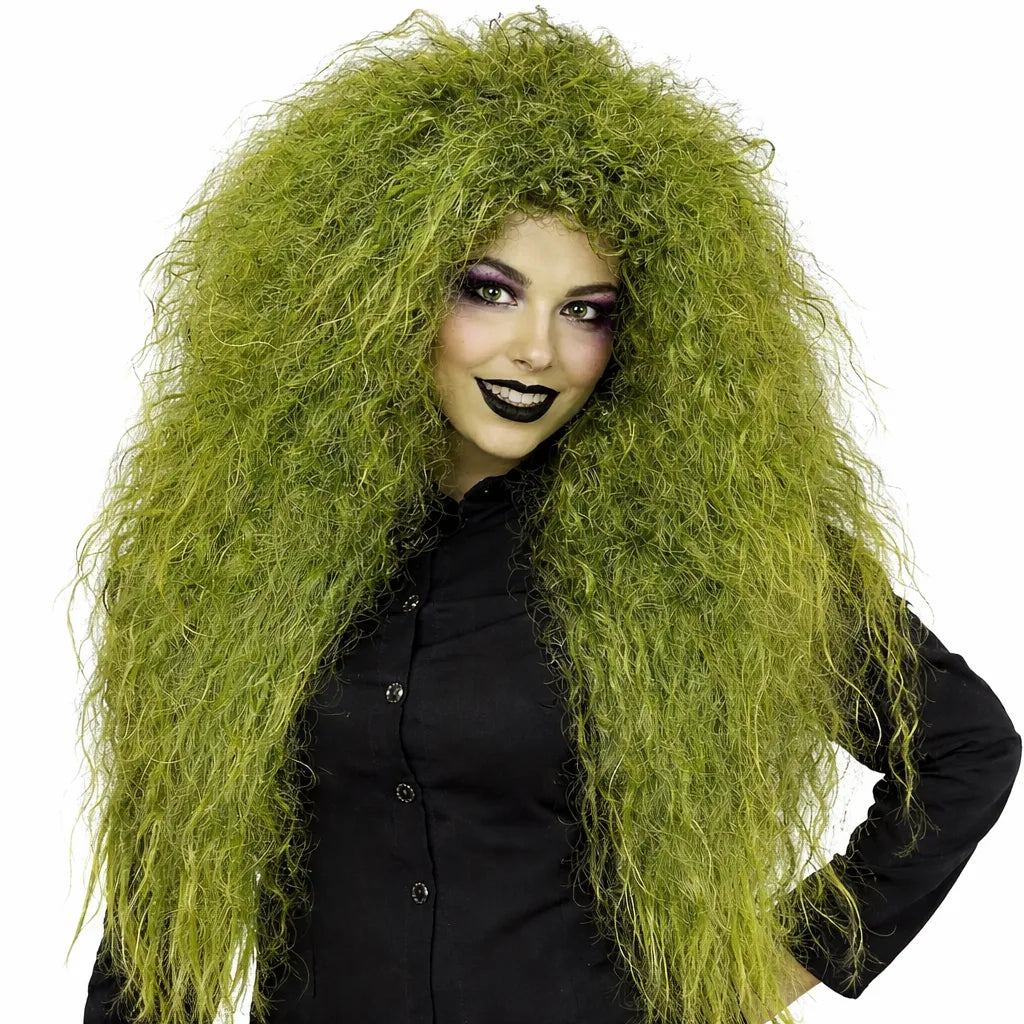 Perruque Sorcière Vert Halloween