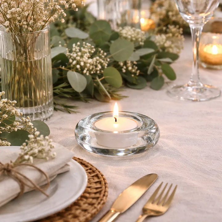 Petit Photophore en Verre Déco Mariage chic