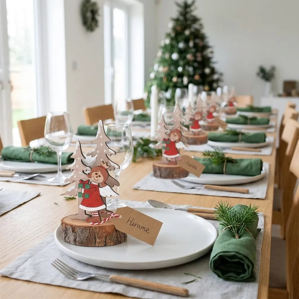 Petite Déco de Table en Bois Cool