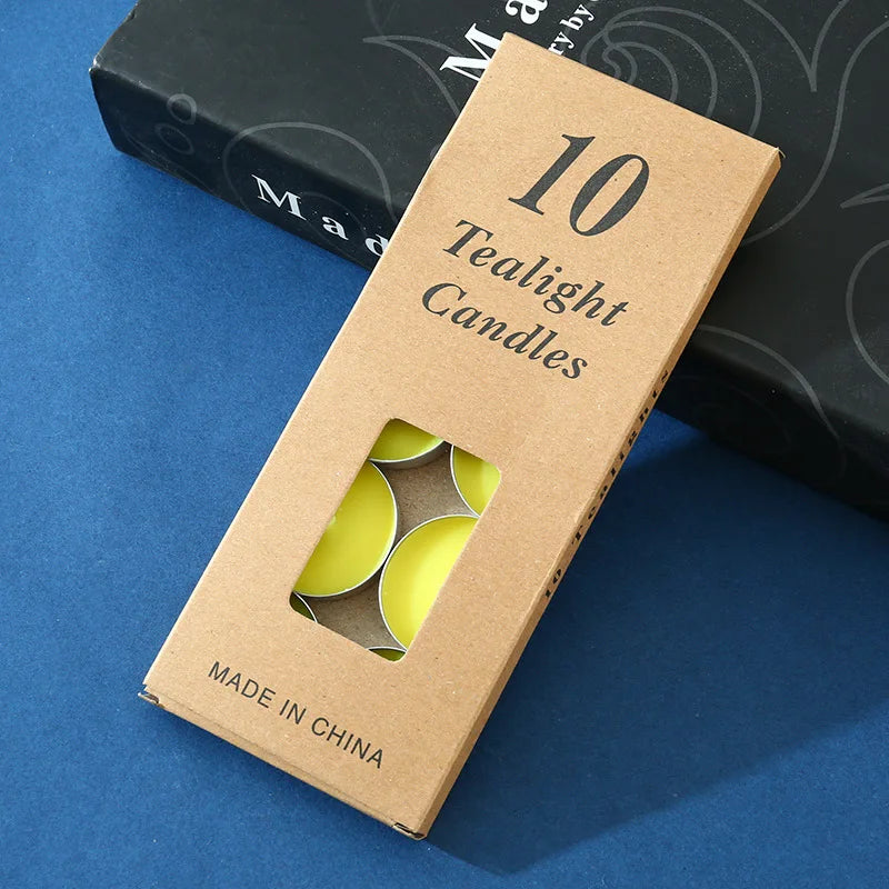 Petites Bougies Décoratives Jaunes