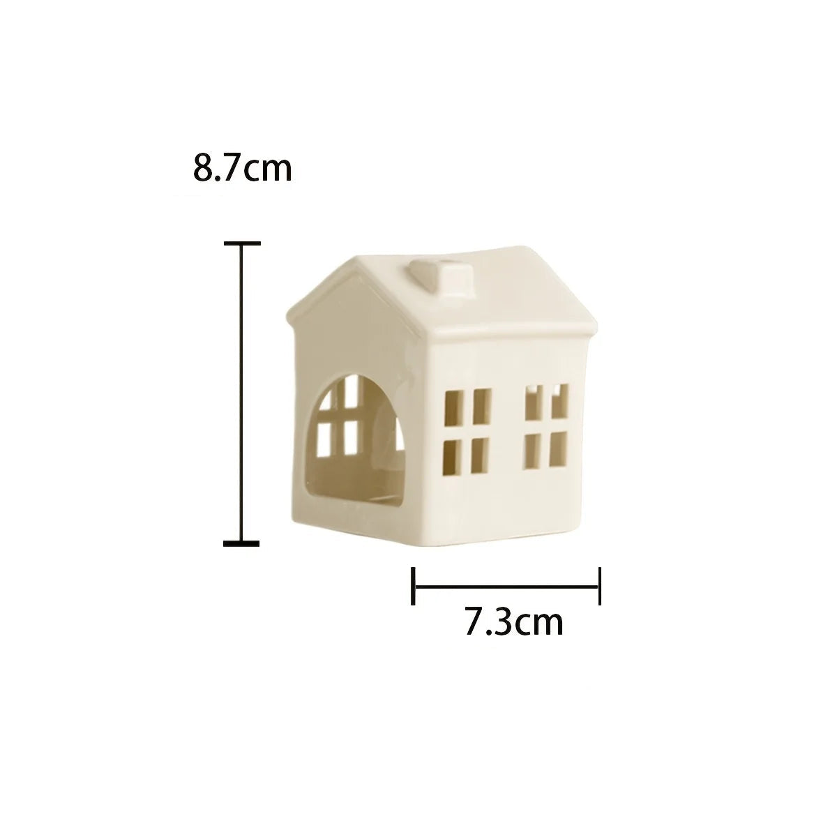 Photophore Maison Blanche Minimaliste