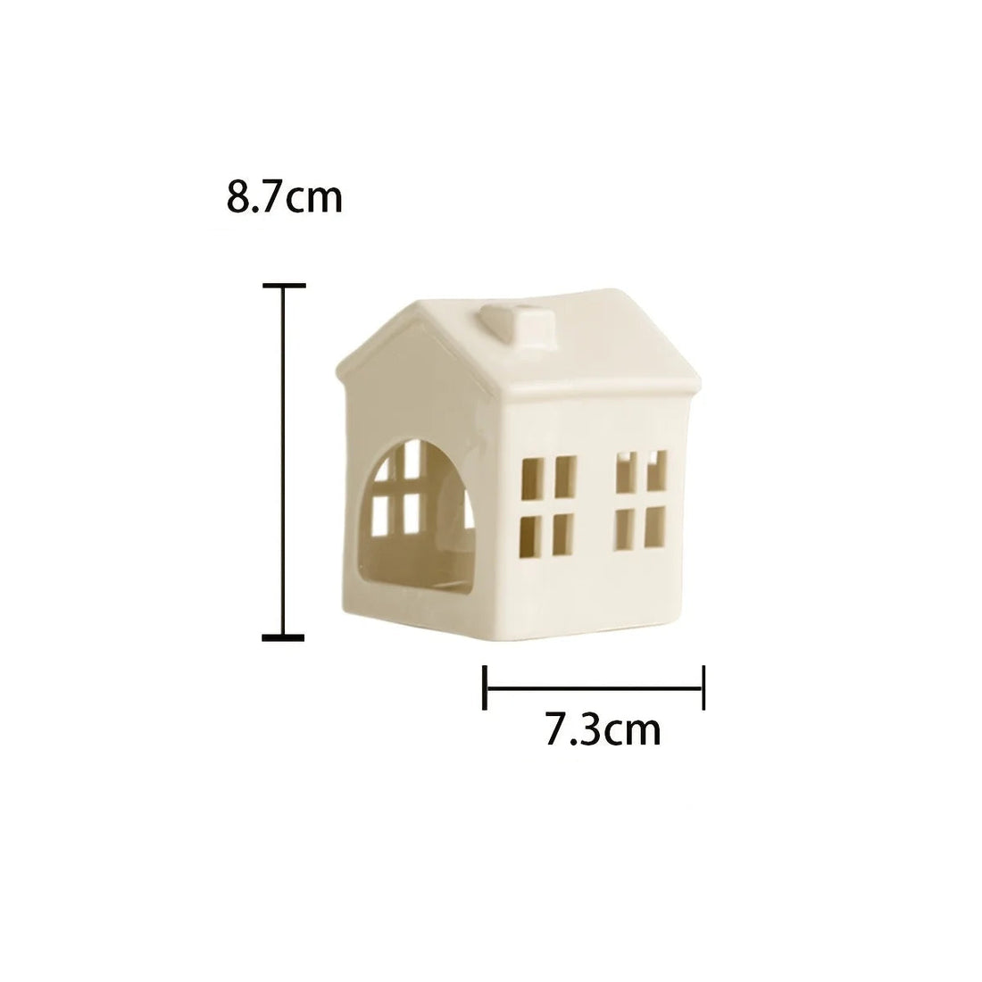 Photophore Maison Blanche Minimaliste
