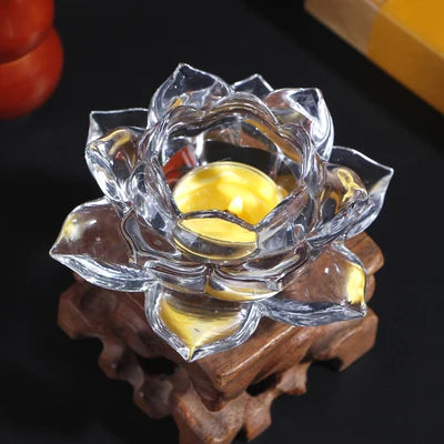 Photophore Mariage Lotus Transparent Chic