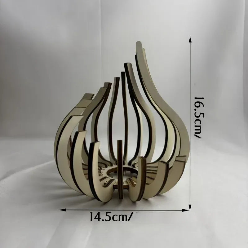 Photophore Moderne en Bois Moderne 