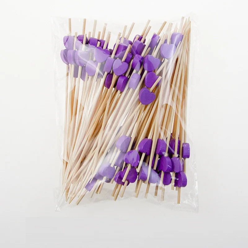 Pic Alimentaire Cœur Violet Festive
