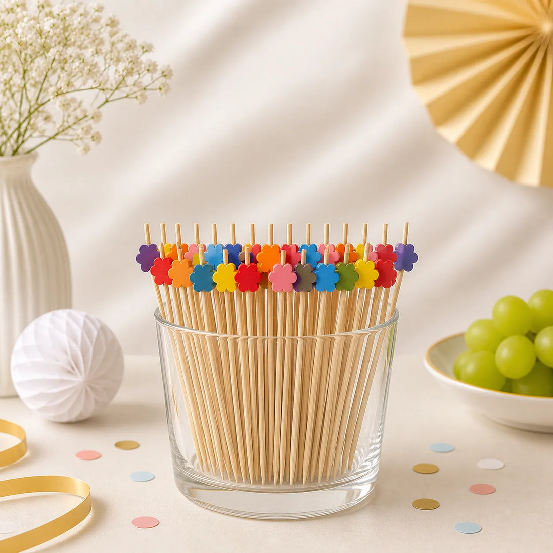 Pic Alimentaire Fleur Colorée