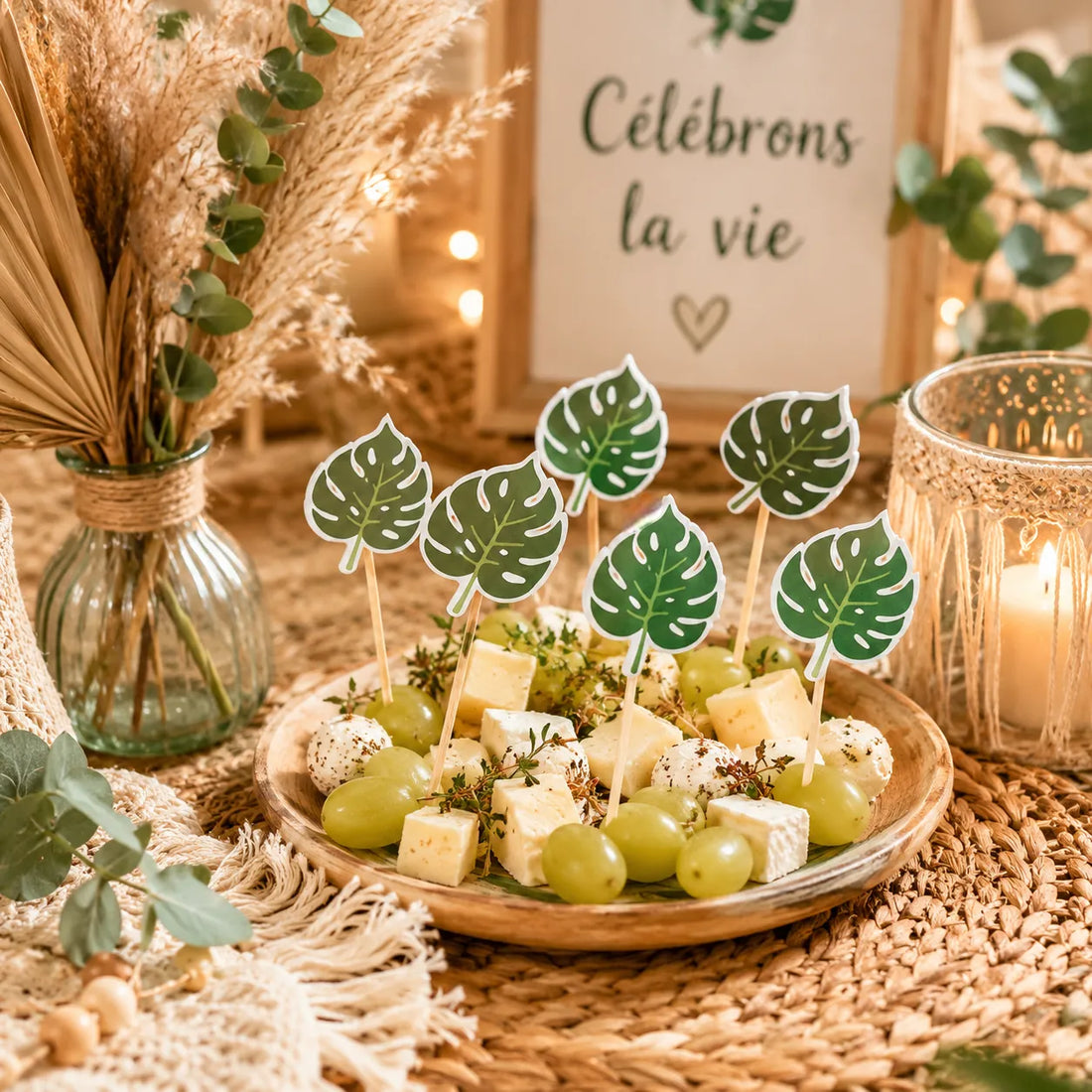 Pics Alimentaire Feuilles Vertes Festive