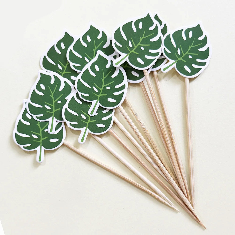 Pics Alimentaire Feuilles Vertes Minimaliste