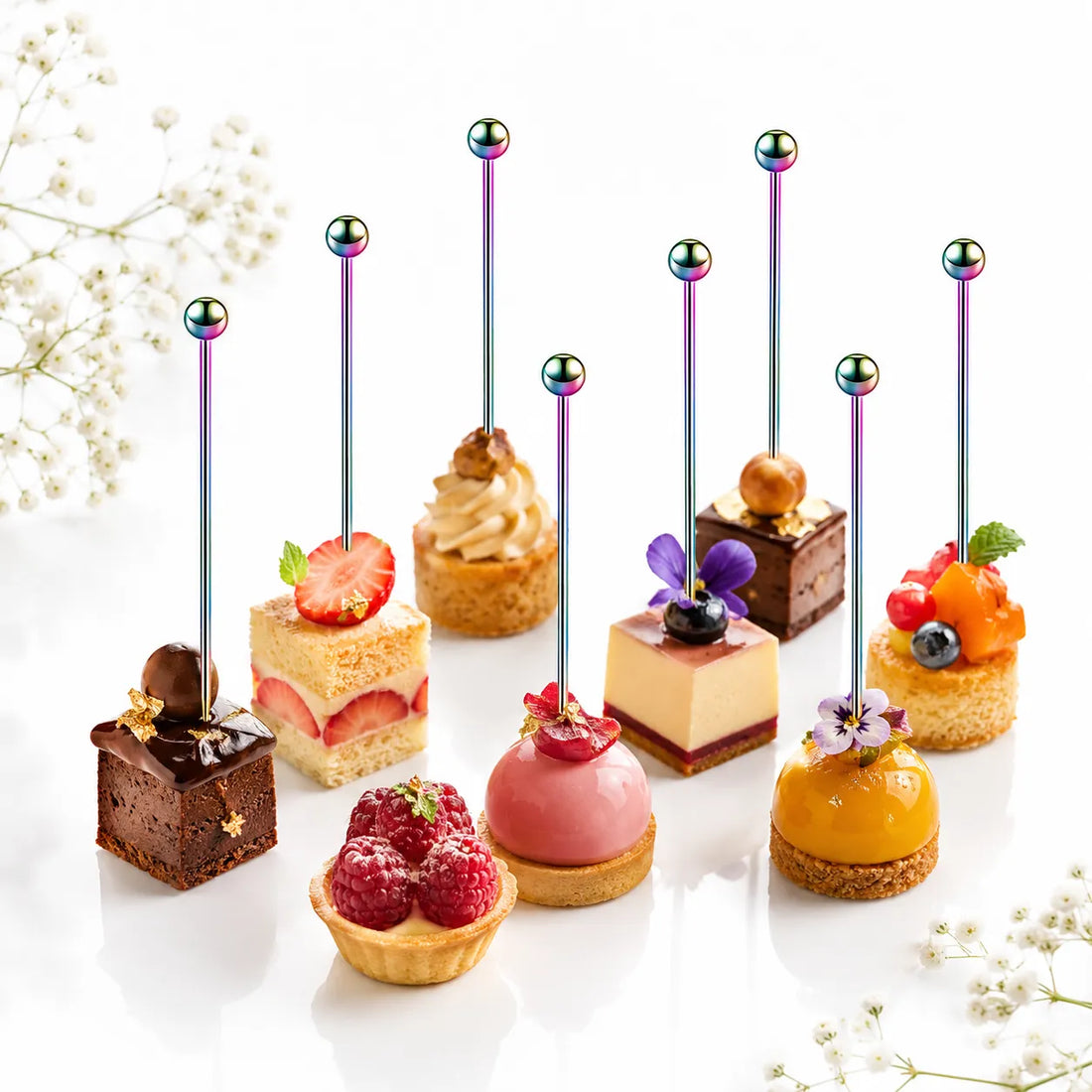 Pics Cocktail Arc-en-ciel à Perle