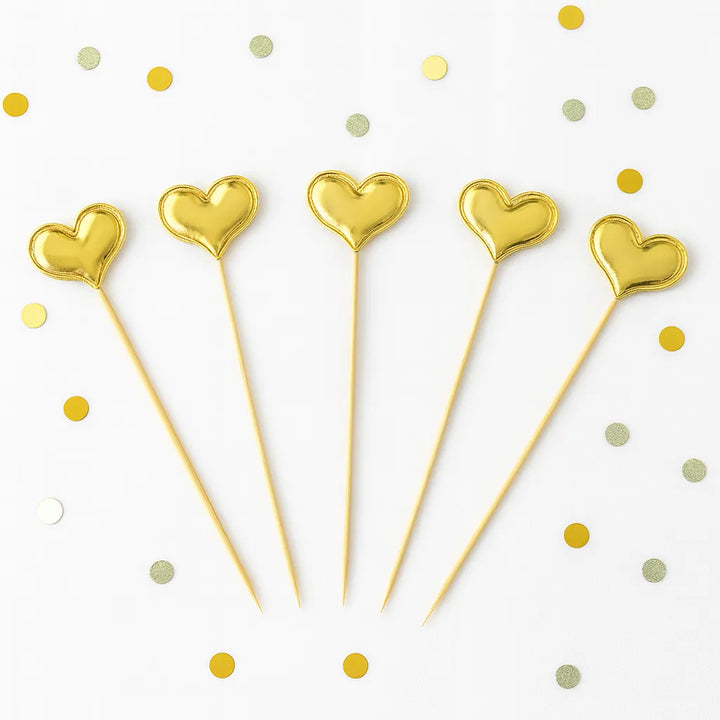 Pics Cocktail Cœur Doré