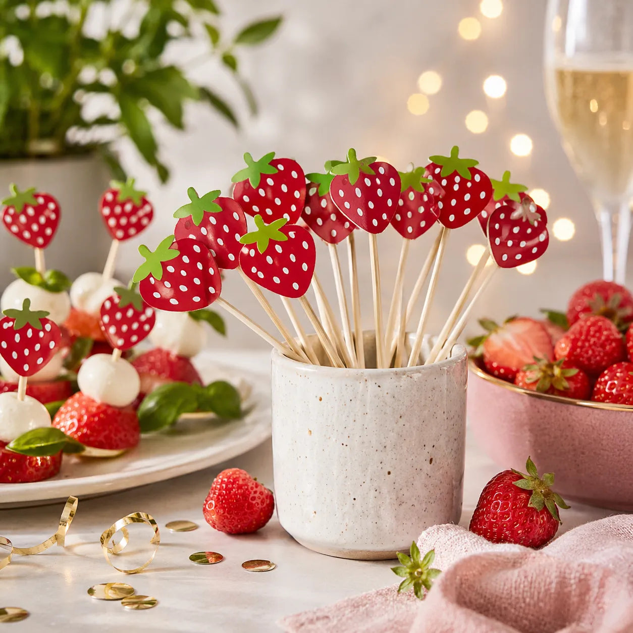 Pics Cocktail Fraise Rouge