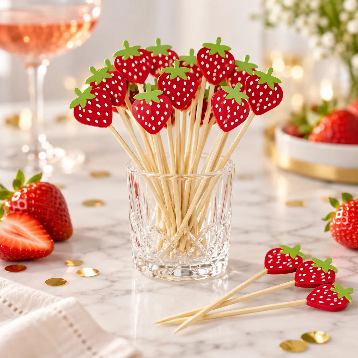 Pics Cocktail Fraise Rouge authentique