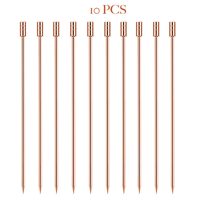 Pics Cocktail Minimaliste en Inox élégant
