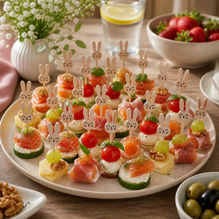 Pique Cocktail motif Lapin 