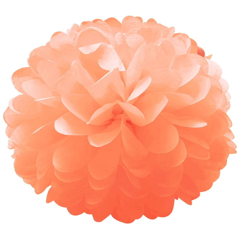 Pompon Décoratif Couleur Pêche glamour