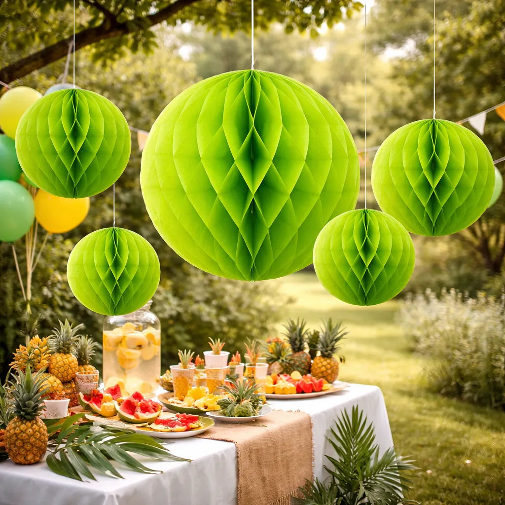 Pompon Nid d’abeille Déco Vert
