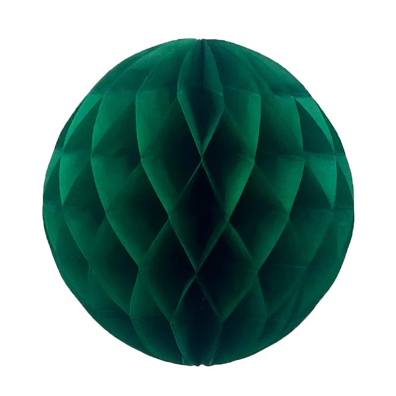 Pompon Nid d’abeille Vert Emeraude chic