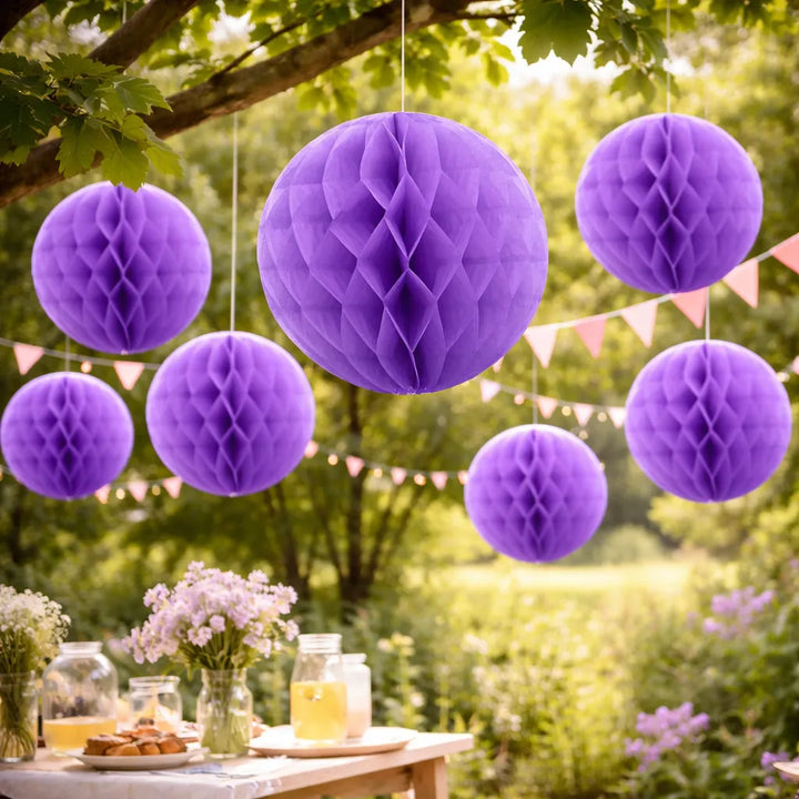 Pompon Nid d’abeille Violet