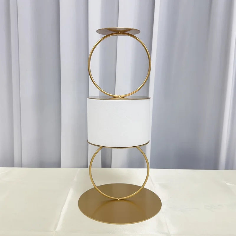Porte-gâteau Décoratif Doré Moderne