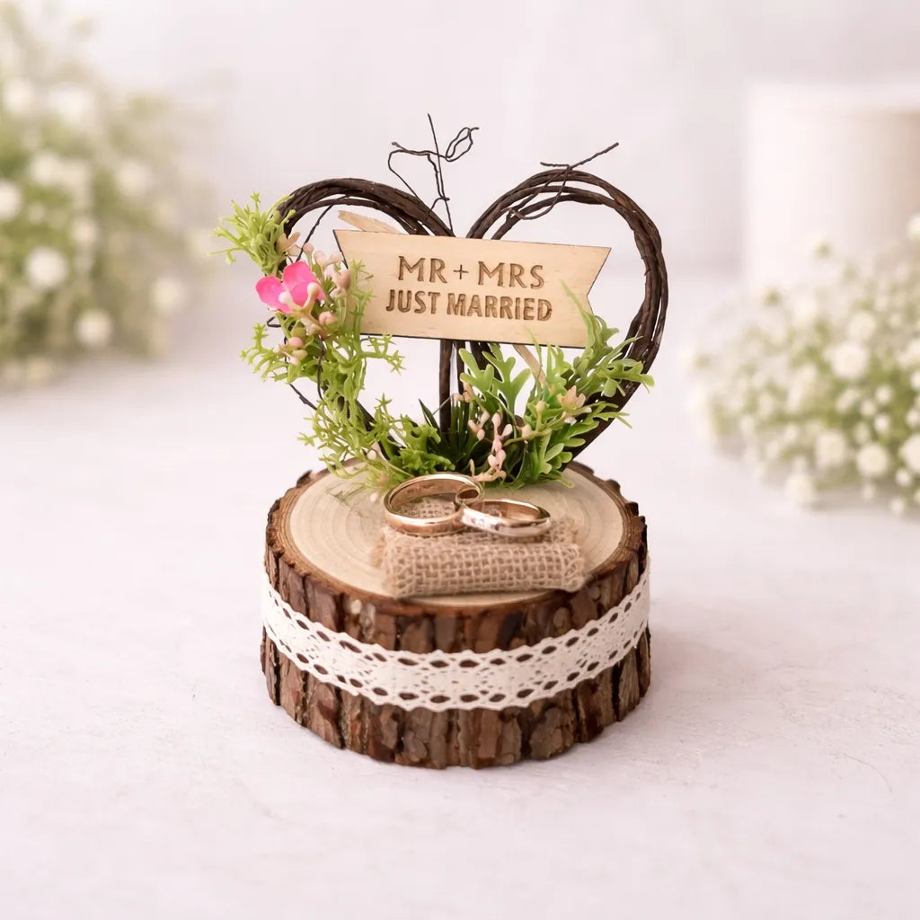 Porte Alliance Just Married Champêtre Chic