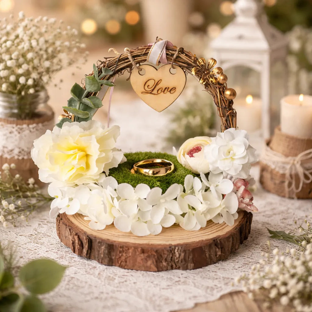 Porte Alliance Mariage Nature Elégant