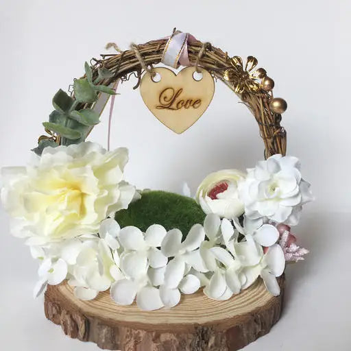 Porte Alliance Mariage Nature Elégant Minimaliste