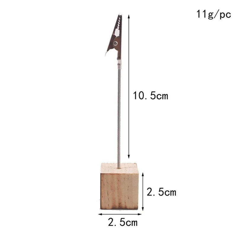 Porte Carte Numéro de Table en Bois chic