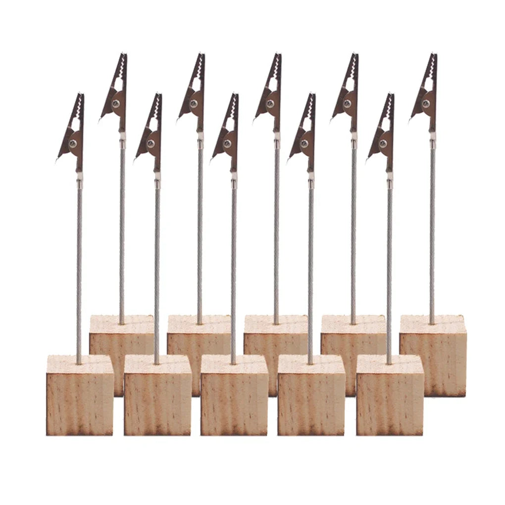 Porte Carte Numéro de Table en Bois raffiné