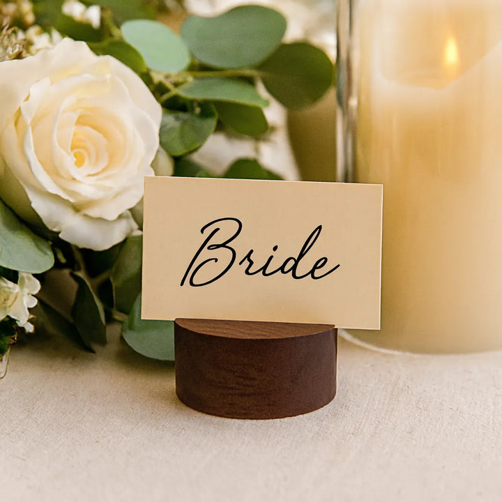 Porte Carte Place Rond en Bois