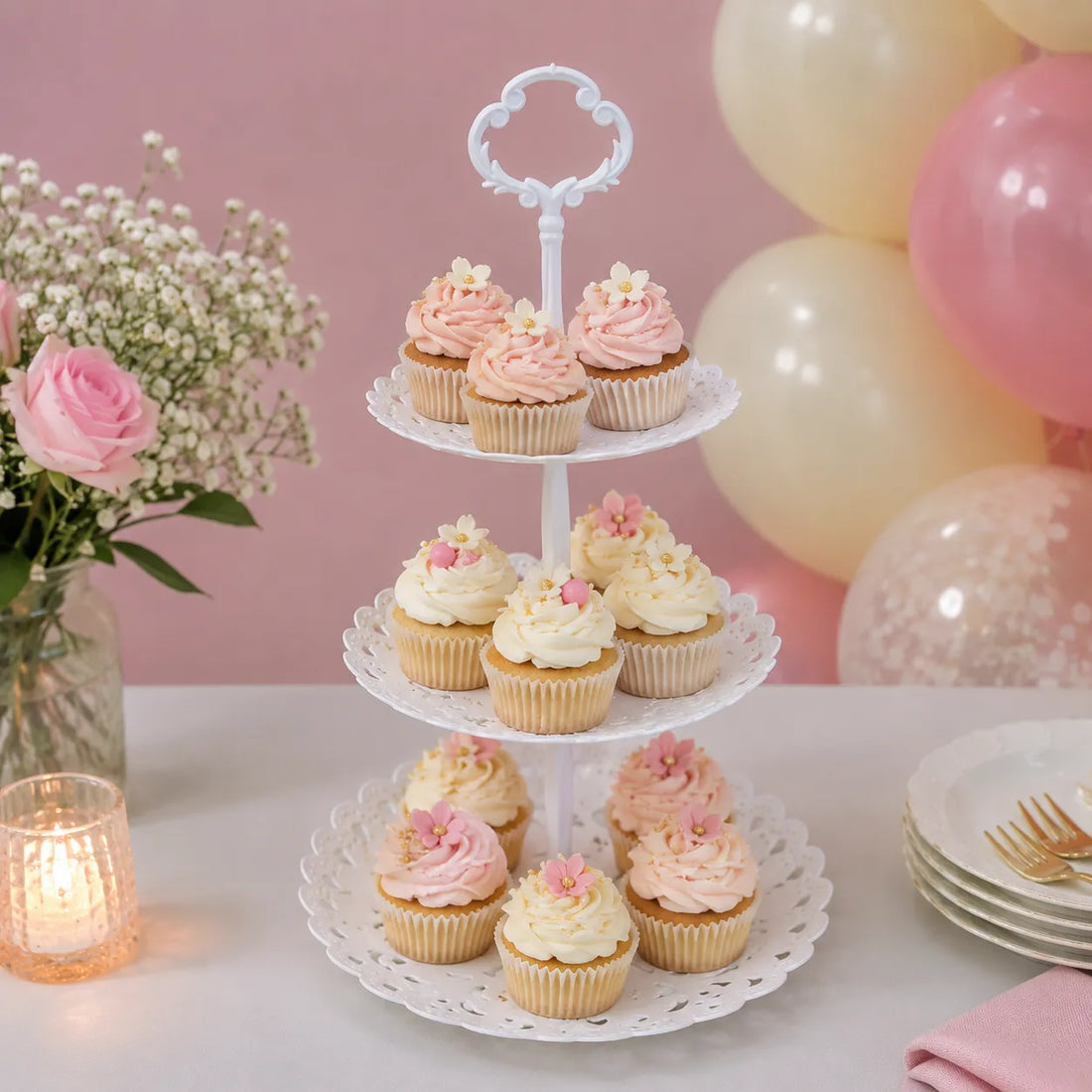 Présentoir à Cupcakes Ajouré