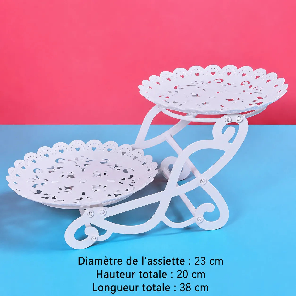 Présentoir à Cupcakes Rond Ajouré original chic
