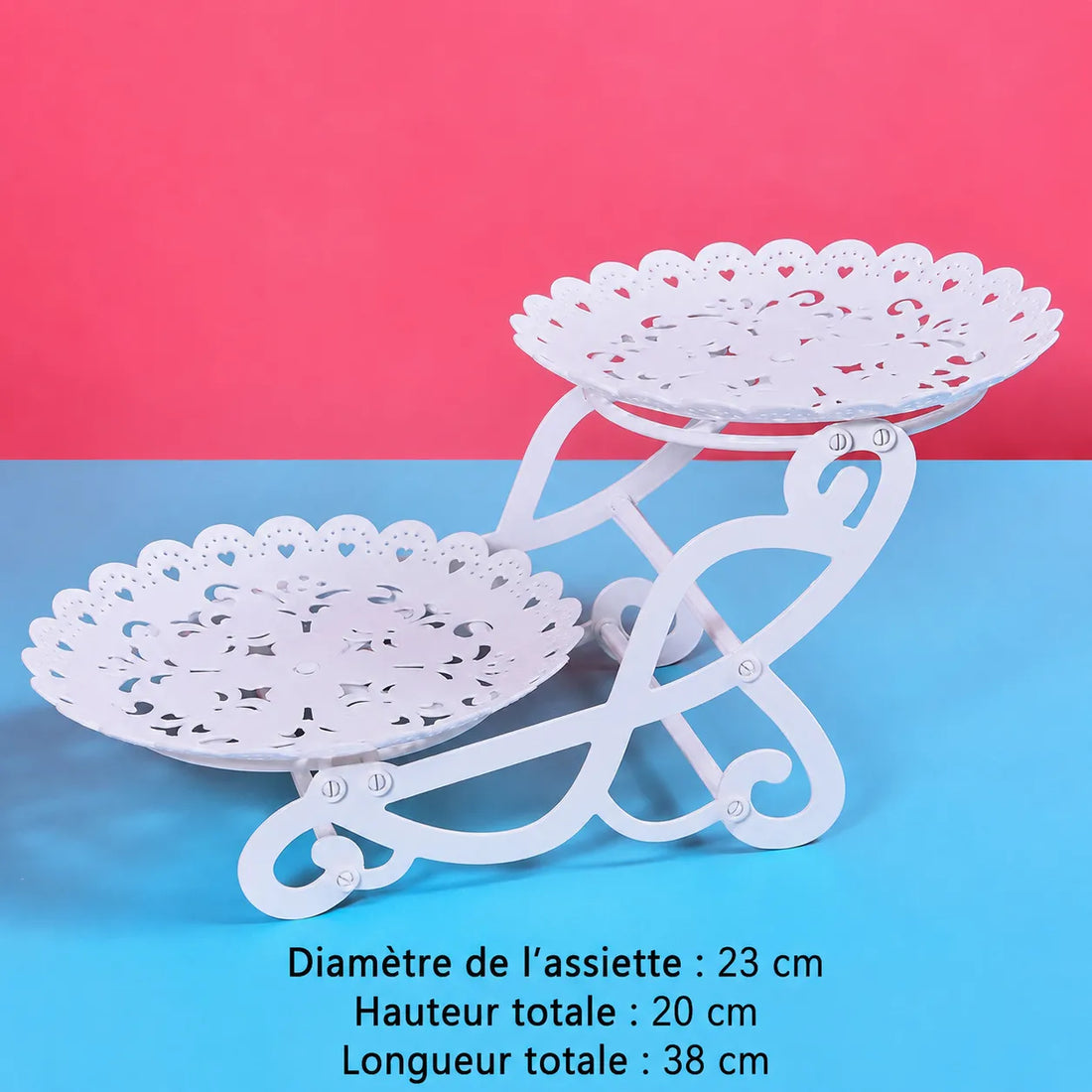 Présentoir à Cupcakes Rond Ajouré original chic