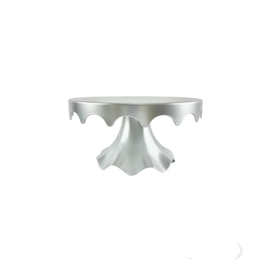 Présentoir à Gâteau Argenté Design