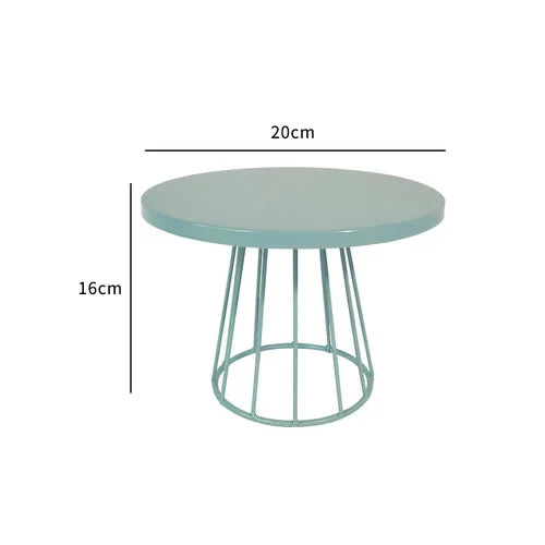 Présentoir à Gâteau Bleu En Métal Design contemporain