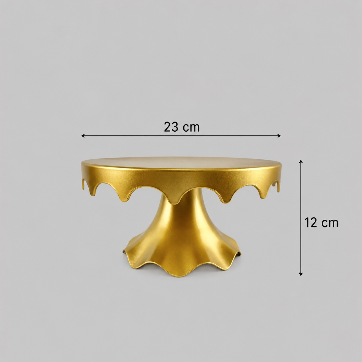 Présentoir à Gâteau Doré Dimensions