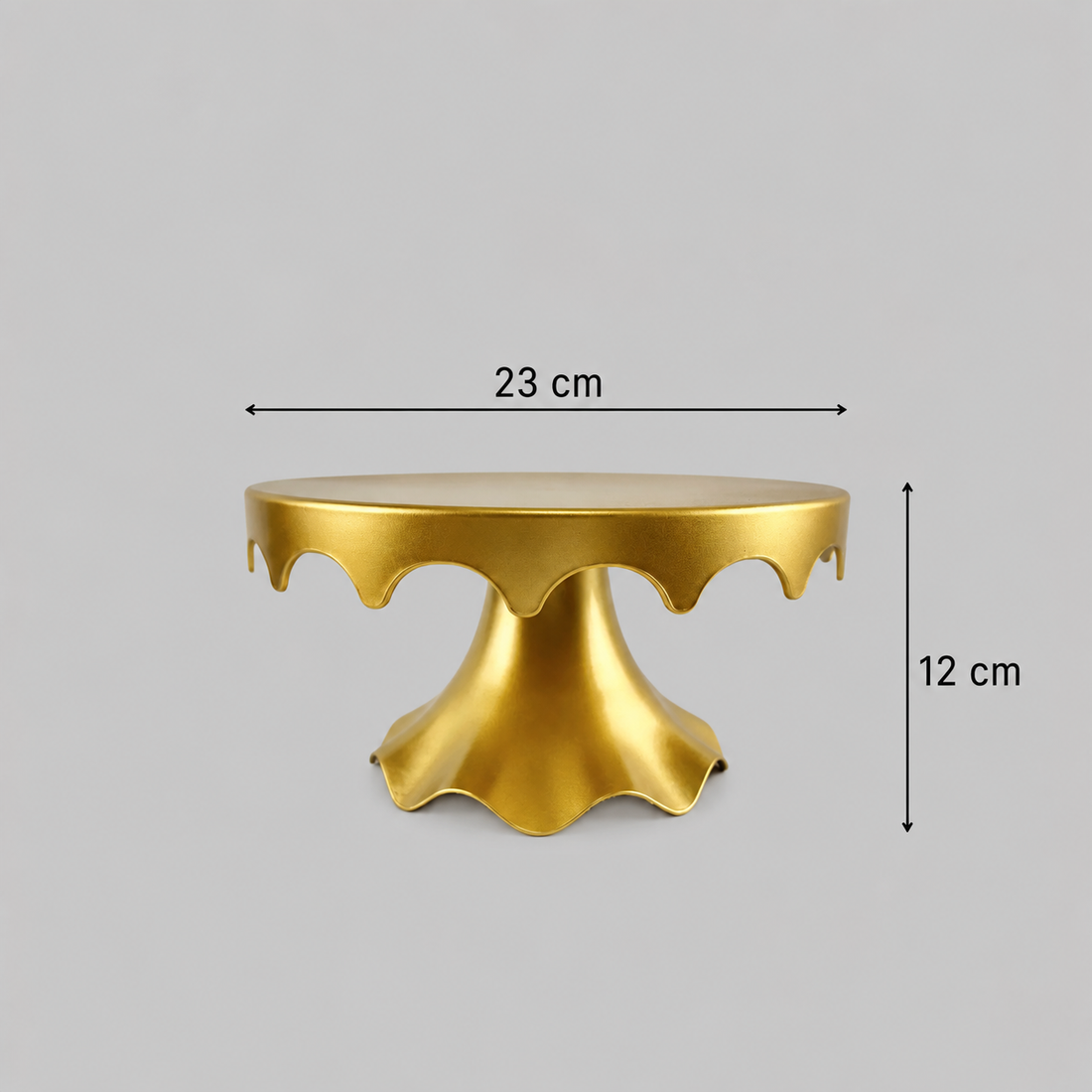 Présentoir à Gâteau Doré Dimensions