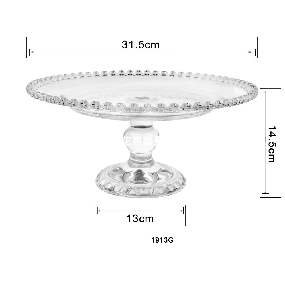 Présentoir à Gâteau En Verre contemporain