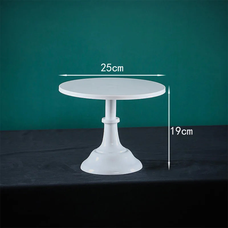 Présentoir à Gâteau Epuré Blanc Moyen