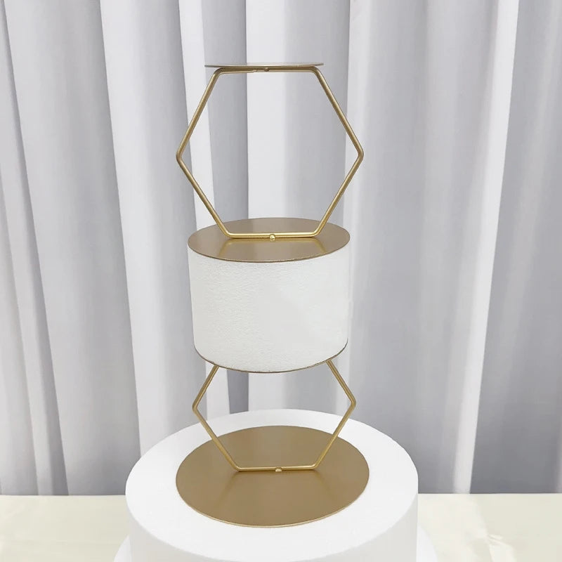 Présentoir à Gâteau Hexagonal Moderne