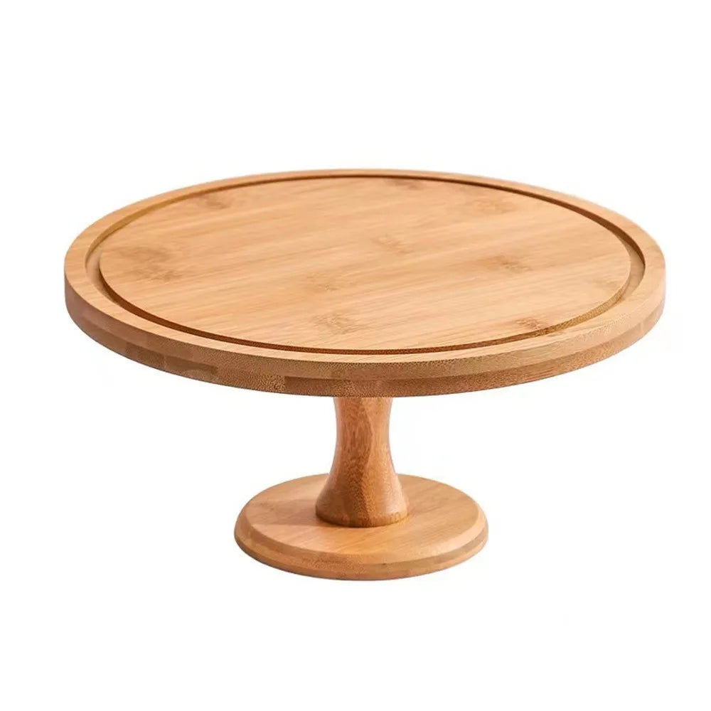 Présentoir à Gâteau en Bois Epuré Minimaliste