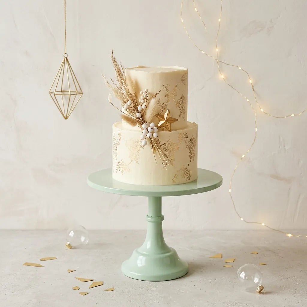Présentoir à Gâteau vert Pastel Doux