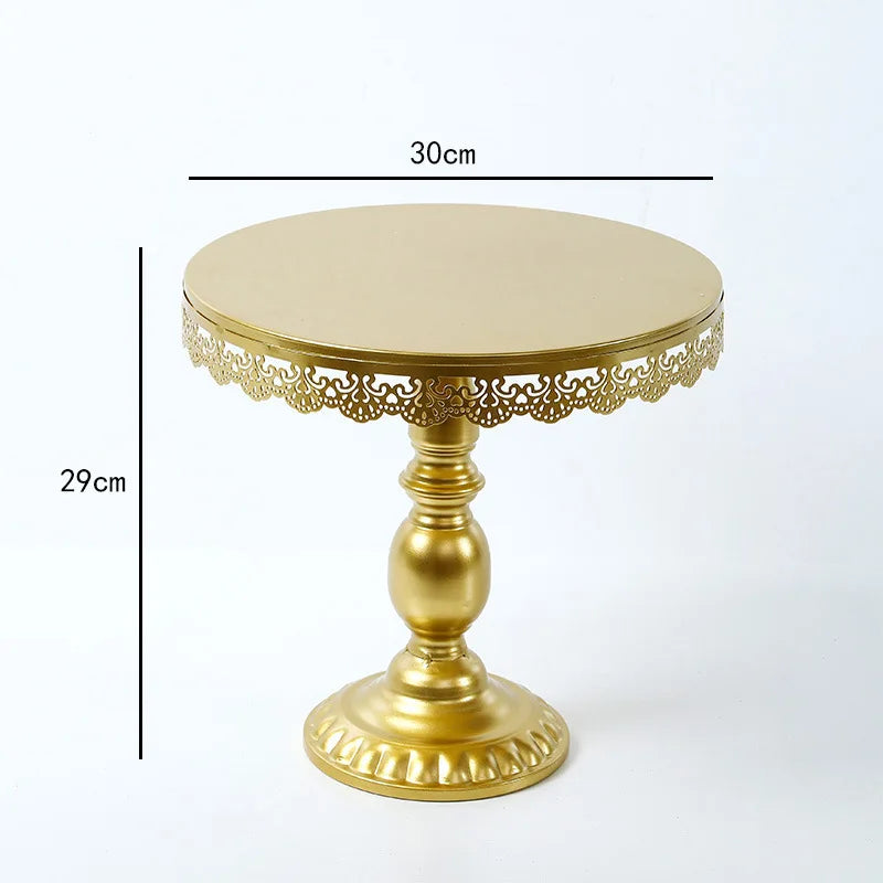 Présentoir à Gâteaux Doré Design Grand