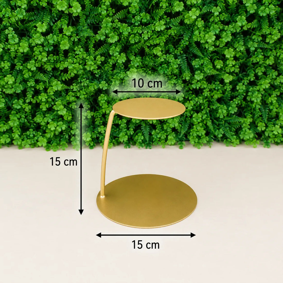 Présentoir à Gâteaux Rond Doré Raffiné