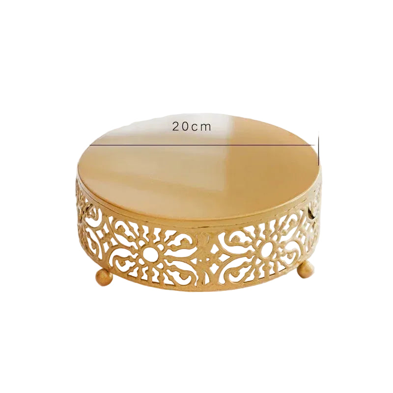 Présentoir à Gâteaux Rond Métallique Original