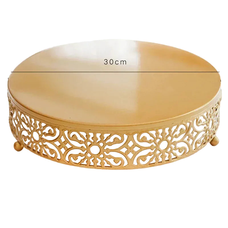 Présentoir à Gâteaux Rond Métallique Sophistiqué