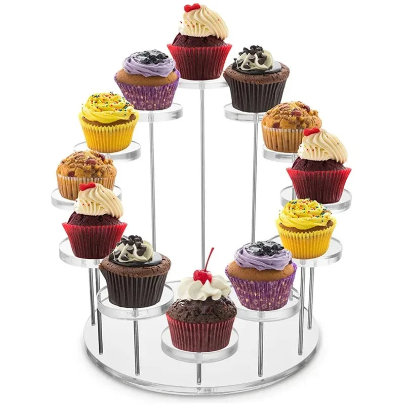 Présentoir Mini Cupcake en Acrylique Transparent Unique