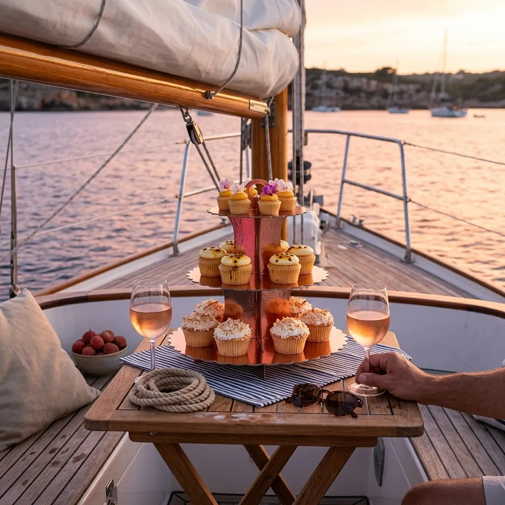 Présentoir à cupcake Rose Gold en Carton Cool