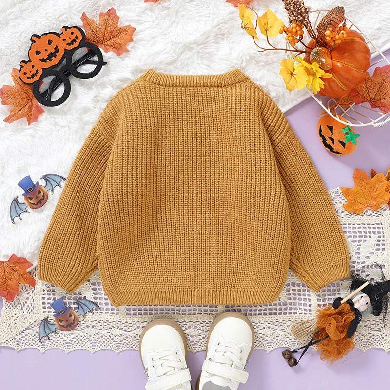 Pull Tricoté Bébé Halloween Dos