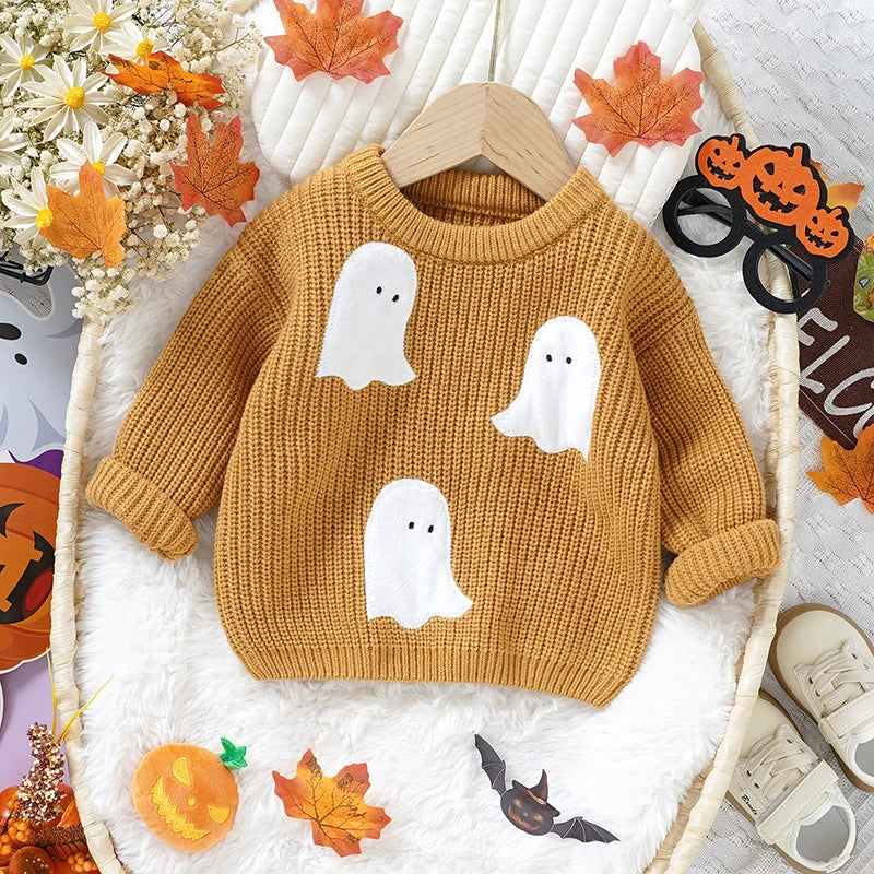 Pull Tricoté Bébé Halloween Mignon
