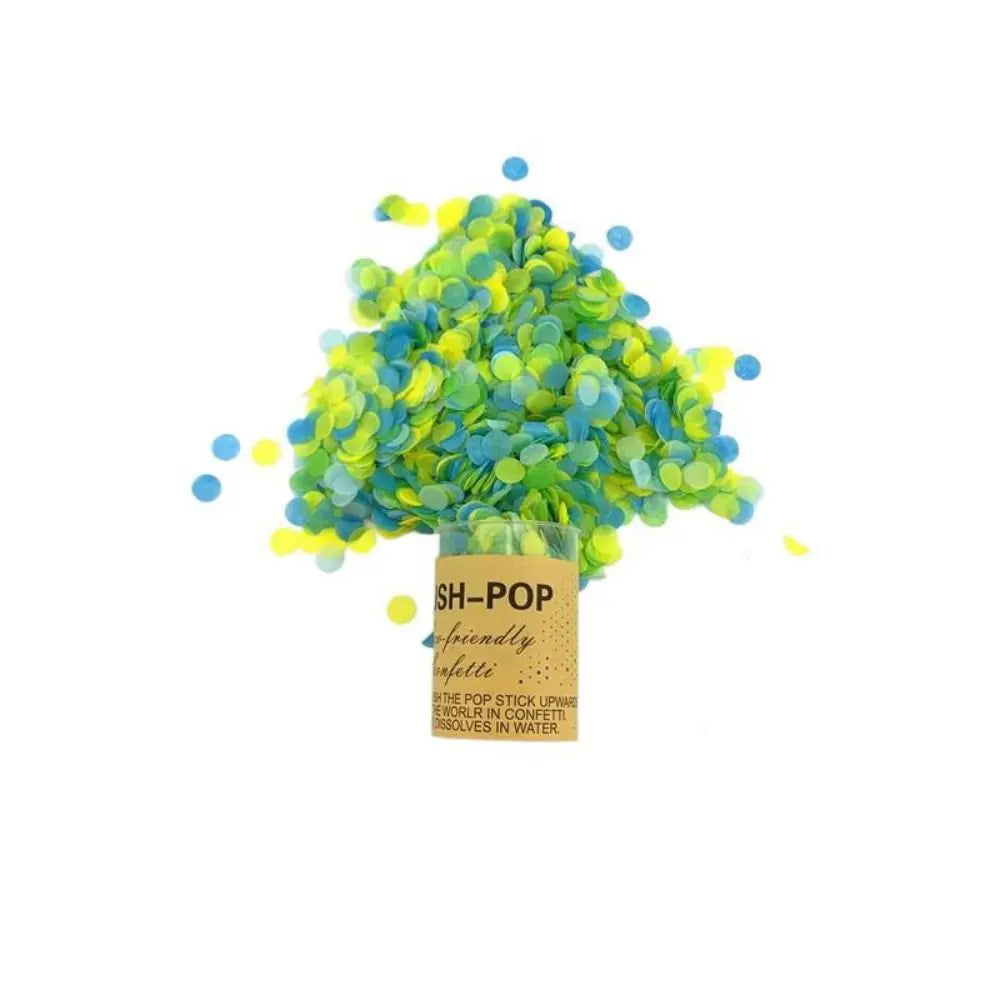 Push Up Confettis Verts et Bleus Chic